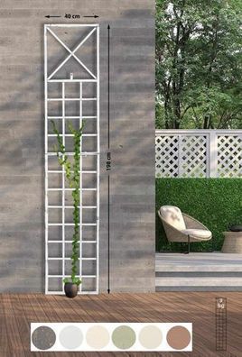 Rankgitter -Rankhilfe Rosensäule Rosenbogen Zaun Spalier Garten-versch. Farben