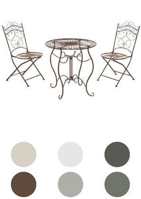 Sitzgruppe-Gartenmöbel Terrasse Lounge Balkon Nostalgie- versch. Farben