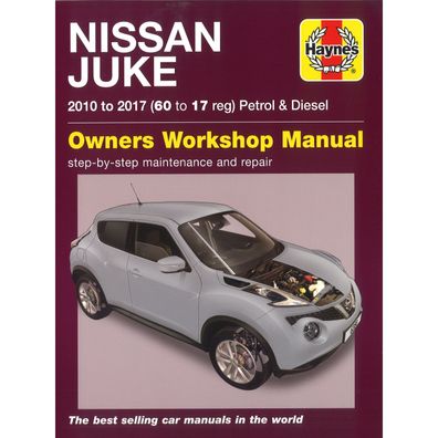 Nissan Juke 2010-2017 Benzin Diesel Fließheck SUV Reparaturanleitung Haynes