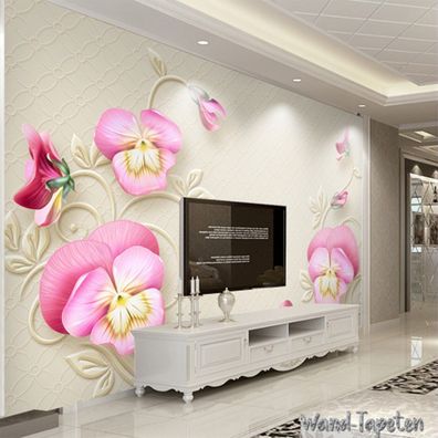 Vlies Fototapete Wandtapete Wandbilder Fugui Modernes Relief Phalaenopsis 2208
