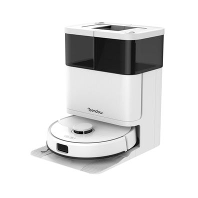 Teendow D63S ULTRA Saug- und Wischroboter 10000Pa automatische Wisch-, Weiß