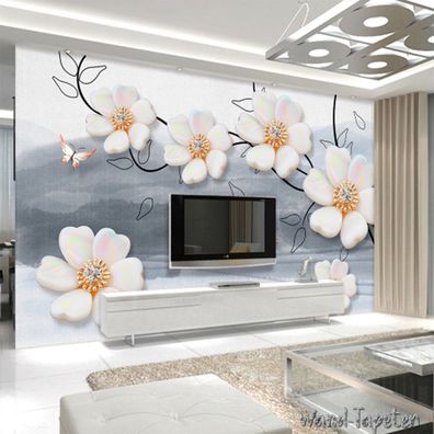 Vlies Fototapete Wandtapete Wandbilder Modernes Schmuck und Florale 2211