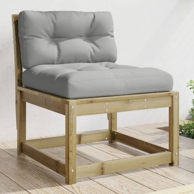 Gartensofa | Outdoor-Sofa mit Kissen Kiefernholz Impr?gniert
