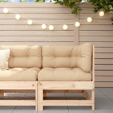 Garten-Ecksofa | Gartensofa | Outdoor-Sofa Massivholz Kiefer