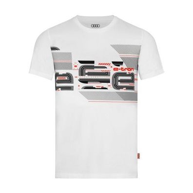 Original Audi T-Shirt e-tron, Herren, weiß T Shirt