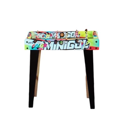 Sport1 Mini-Tor Tischfußball mit Beinen MDF 69 x 37 x 65 cm