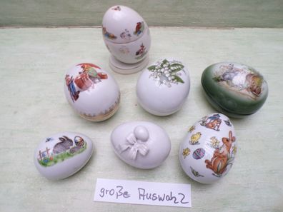 alte Porzellaneier Osterei Hutschenreuther Wiesau Gerold West Germany Osterhasen