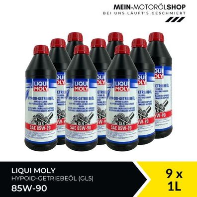Liqui Moly Hypoid-Getriebeöl (GL5) SAE 85W-90 9x1 Liter