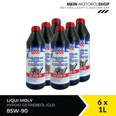 Liqui Moly Hypoid-Getriebeöl (GL5) SAE 85W-90 6x1 Liter