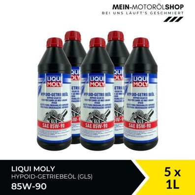 Liqui Moly Hypoid-Getriebeöl (GL5) SAE 85W-90 5x1 Liter