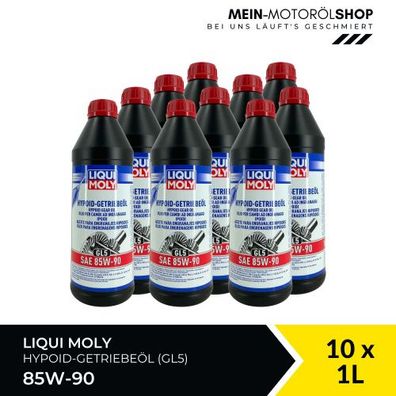 Liqui Moly Hypoid-Getriebeöl (GL5) SAE 85W-90 10x1 Liter