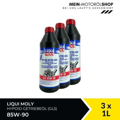 Liqui Moly Hypoid-Getriebeöl (GL5) SAE 85W-90 3x1 Liter