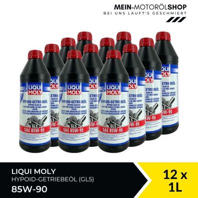 Liqui Moly Hypoid-Getriebeöl (GL5) SAE 85W-90 12x1 Liter