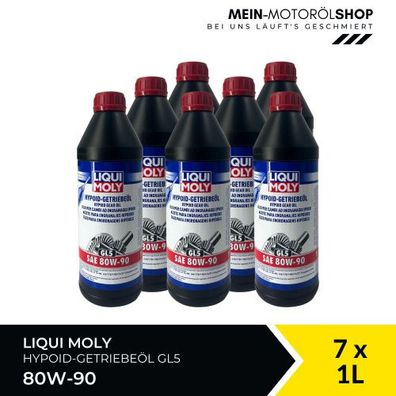 Liqui Moly Hypoid-Getriebeöl (GL5) SAE 80W-90 7x1 Liter