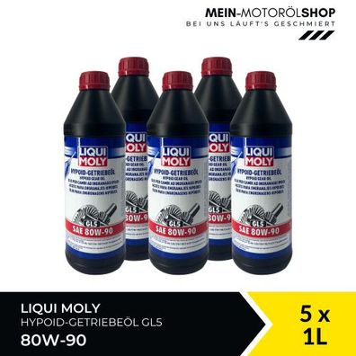 Liqui Moly Hypoid-Getriebeöl (GL5) SAE 80W-90 5x1 Liter