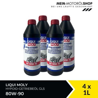 Liqui Moly Hypoid-Getriebeöl (GL5) SAE 80W-90 4x1 Liter