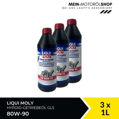 Liqui Moly Hypoid-Getriebeöl (GL5) SAE 80W-90 3x1 Liter