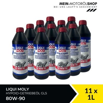 Liqui Moly Hypoid-Getriebeöl (GL5) SAE 80W-90 11x1 Liter