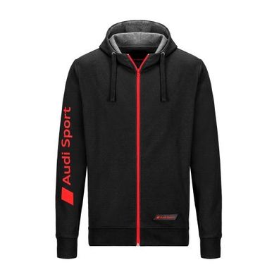 Original Audi Sport Sweatjacke Pullover , erren, chwarz