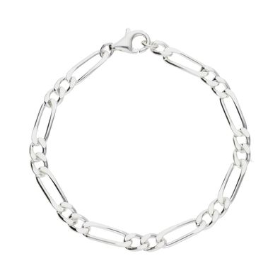 Armband Silber 925 Figaro diamantiert JL50-03-0070 JuwelmaLux