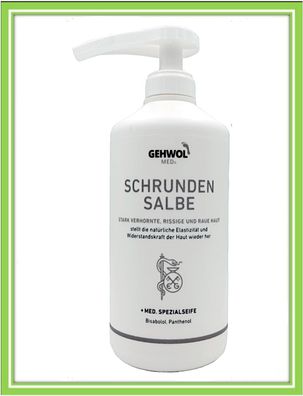Gehwol Schrundensalbe Fußcreme Balsam Hornhaut Trockene Haut 500ml