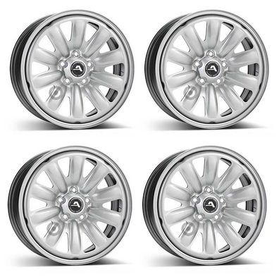 4 Stahlfelgen Alcar 130004 6.5Jx16 ET41 5x112 für Volkswagen Passat