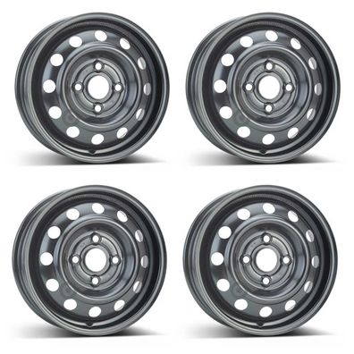 4 Stahlfelgen Alcar 2490 4.0Jx13 ET46 4x100 für Kia Picanto