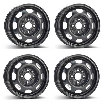 4 Stahlfelgen Alcar 3345 4.5Jx13 ET35 4x100 für Volkswagen Lupo Polo