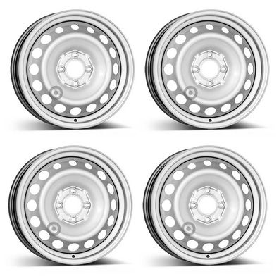 4 Stahlfelgen Alcar 4004 5.5Jx15 ET42 4x100 für Smart Forfour Fortwo