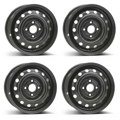 4 Stahlfelgen Alcar 4040 5.0Jx13 ET45 4x100 für Daewoo Kalos