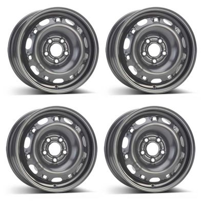 4 Stahlfelgen Alcar 5210 5.0Jx14 ET35 5x100 für Volkswagen Fox Cross Fox Polo