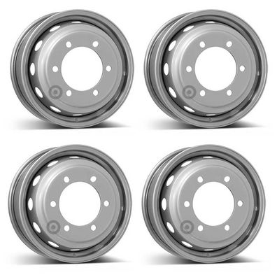 4 Stahlfelgen Alcar 6024 6.0Jx16 ET124 6x205 für Iveco Daily