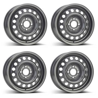 4 Stahlfelgen Alcar 6530 5.5Jx14 ET36 4x100 für Renault Clio Kangoo Megane Scenic