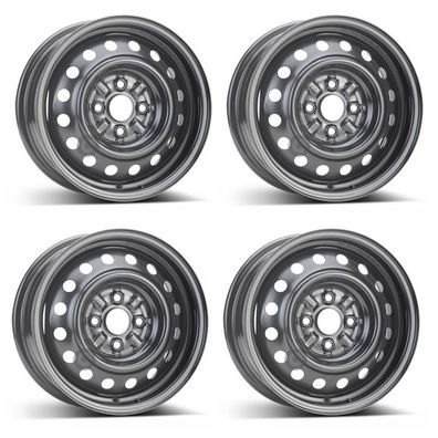 4 Stahlfelgen Alcar 7010 5.5Jx14 ET45 4x100 für Toyota Yaris