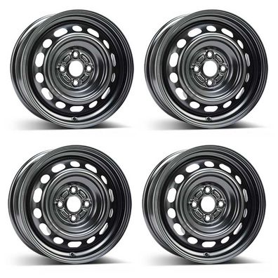 4 Stahlfelgen Alcar 7225 5.5Jx15 ET40 4x100 für Mazda 2