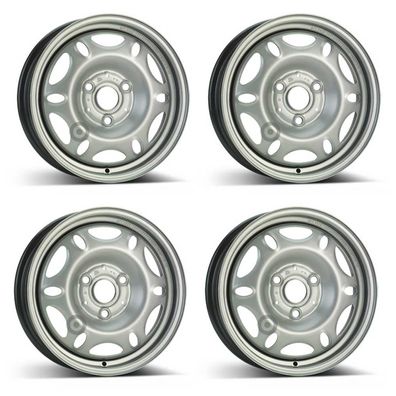 4 Stahlfelgen Alcar 7850 4.0Jx15 ET27 3x112 für Smart Fortwo