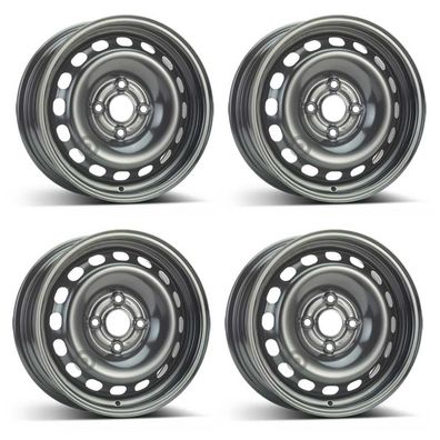 4 Stahlfelgen Alcar 9110 6.0Jx15 ET37 4x108 für Audi 80 80 90