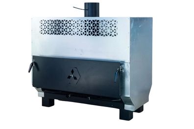 Werkstatt Holzofen 50kWWarmluftheizer Industrieofen