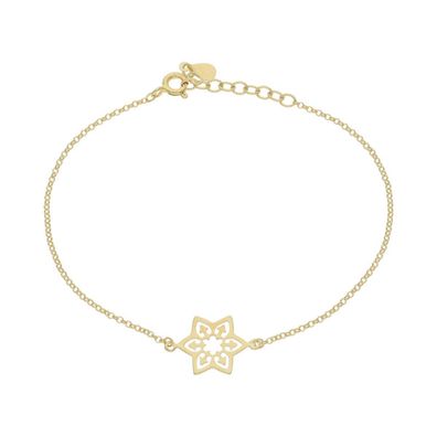 Armband Silber 925 Gold plattiert Stern JL51-03-0038 JuwelmaLux