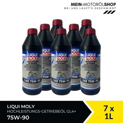 Liqui Moly Hochleistungs-Getriebeöl (GL4 + ) SAE 75W-90 7x1 Liter