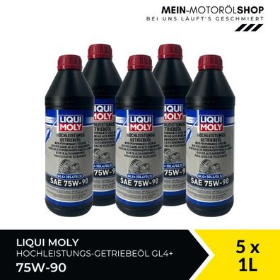 Liqui Moly Hochleistungs-Getriebeöl (GL4 + ) SAE 75W-90 5x1 Liter