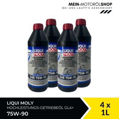 Liqui Moly Hochleistungs-Getriebeöl (GL4 + ) SAE 75W-90 4x1 Liter
