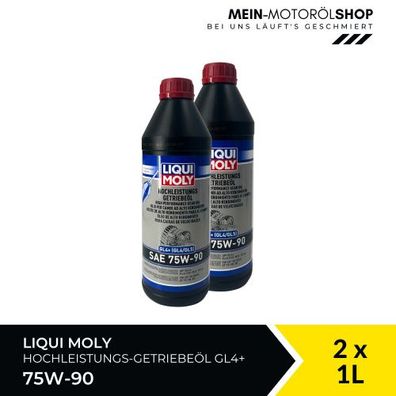 Liqui Moly Hochleistungs-Getriebeöl (GL4 + ) SAE 75W-90 2x1 Liter