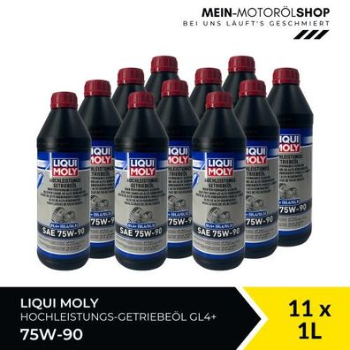 Liqui Moly Hochleistungs-Getriebeöl (GL4 + ) SAE 75W-90 11x1 Liter