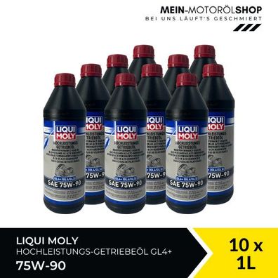 Liqui Moly Hochleistungs-Getriebeöl (GL4 + ) SAE 75W-90 10x1 Liter