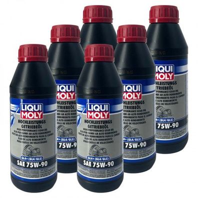 Liqui Moly Hochleistungs-Getriebeöl (GL4 + ) SAE 75W-90 6x500 ML