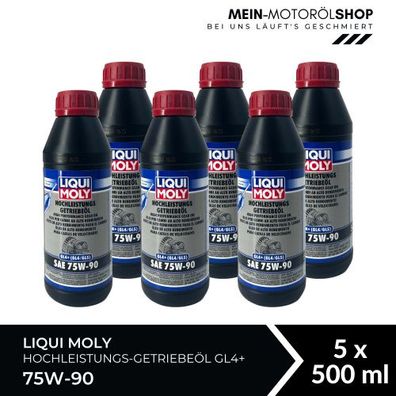 Liqui Moly Hochleistungs-Getriebeöl (GL4 + ) SAE 75W-90 5x500 ML