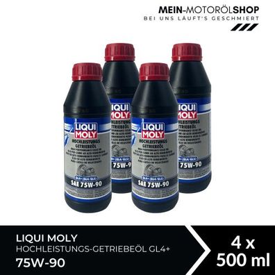 Liqui Moly Hochleistungs-Getriebeöl (GL4 + ) SAE 75W-90 4x500 ML