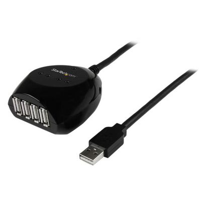StarTech 15m USB 2.0 Kabel aktiv mit 4 Port USB Hub
