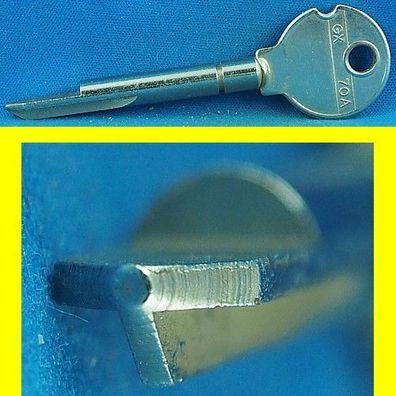 Errebi Schlüsselrohling GX70A - Kreuzschlüssel 82 mm lang - Schlüssel mit Kreuzbart